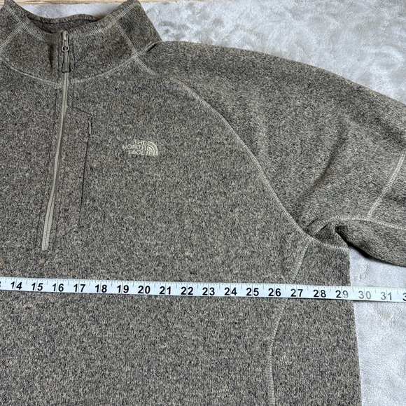 The North Face Men’s 3XL Brown Quarter Zip Fleece Pullover Hiking Outdoor - Picture 5 of 10